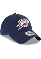 New Era Oklahoma City Thunder Core Classic 9TWENTY Adjustable Hat - Navy Blue