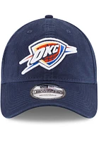 New Era Oklahoma City Thunder Core Classic 9TWENTY Adjustable Hat - Navy Blue