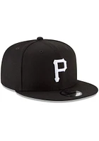 New Era Pittsburgh Pirates Black Basic 9FIFTY Sport Mens Snapback Hat
