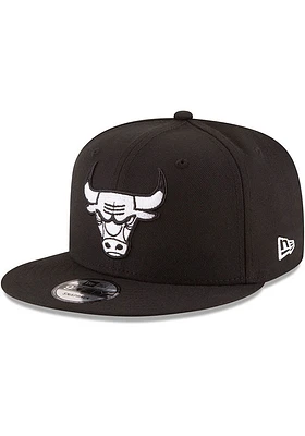 New Era Chicago Bulls Black 9FIFTY Mens Snapback Hat