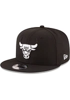 New Era Chicago Bulls Black 9FIFTY Mens Snapback Hat
