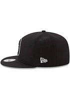 New Era Detroit Pistons Black 9FIFTY Mens Snapback Hat