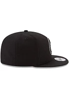 New Era Detroit Pistons Black 9FIFTY Mens Snapback Hat