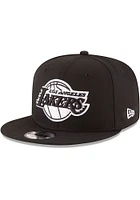 New Era Los Angeles Lakers Black 9FIFTY Mens Snapback Hat