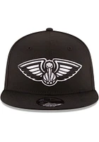New Era New Orleans Pelicans Black 9FIFTY Mens Snapback Hat
