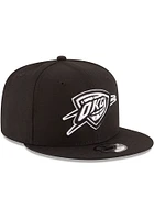 New Era Oklahoma City Thunder Black 9FIFTY Mens Snapback Hat
