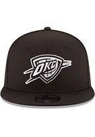 New Era Oklahoma City Thunder Black 9FIFTY Mens Snapback Hat