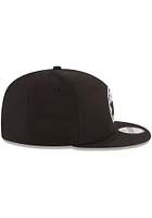 New Era Philadelphia 76ers Black 9FIFTY Mens Snapback Hat