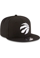 New Era Toronto Raptors Black 9FIFTY Mens Snapback Hat
