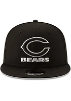 New Era Chicago Bears Black Basic 9FIFTY Mens Snapback Hat
