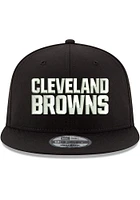 New Era Cleveland Browns Black Basic 9FIFTY Mens Snapback Hat