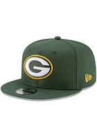 New Era Green Bay Packers Green Basic 9FIFTY Mens Snapback Hat