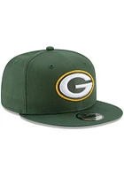 New Era Green Bay Packers Green Basic 9FIFTY Mens Snapback Hat