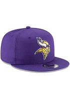 New Era Minnesota Vikings Purple Basic 9FIFTY Design Mens Snapback Hat