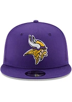 New Era Minnesota Vikings Purple Basic 9FIFTY Design Mens Snapback Hat
