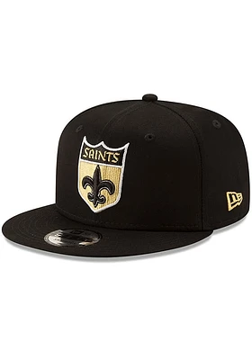New Era New Orleans Saints Black Basic 9FIFTY Classic Mens Snapback Hat