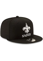 New Era New Orleans Saints Black Basic 9FIFTY Mens Snapback Hat