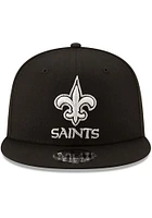 New Era New Orleans Saints Black Basic 9FIFTY Mens Snapback Hat