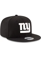 New Era New York Giants Black Basic 9FIFTY Mens Snapback Hat