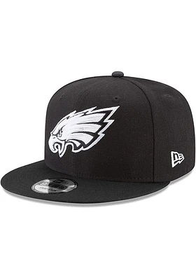 New Era Philadelphia Eagles Black Basic 9FIFTY Classic Mens Snapback Hat