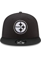 New Era Pittsburgh Steelers Black Basic 9FIFTY Enhanced Mens Snapback Hat