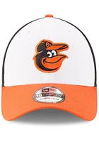 New Era Baltimore Orioles Mens White Team Classic 39THIRTY Flex Hat