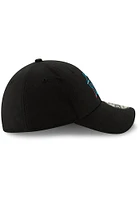 New Era Miami Marlins Mens Black Team Classic 39THIRTY Flex Hat