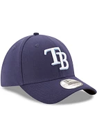 New Era Tampa Bay Rays Mens Navy Blue Team Classic 39THIRTY Flex Hat