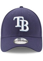 New Era Tampa Bay Rays Mens Navy Blue Team Classic 39THIRTY Flex Hat