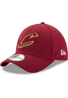 New Era Cleveland Cavaliers Mens Maroon Team Classic 39THIRTY Flex Hat