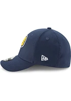 New Era Indiana Pacers Mens Navy Blue Team Classic 39THIRTY Flex Hat