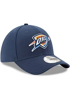 New Era Oklahoma City Thunder Mens Navy Blue Team Classic 39THIRTY Flex Hat
