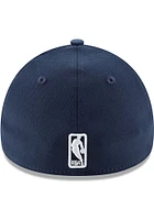 New Era Oklahoma City Thunder Mens Navy Blue Team Classic 39THIRTY Flex Hat
