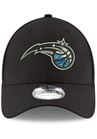 New Era Orlando Magic Mens Black Team Classic 39THIRTY Flex Hat