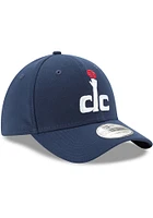 New Era Washington Wizards Mens Navy Blue Team Classic 39THIRTY Flex Hat