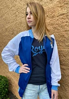 New Era Kansas City Royals Mens Blue Tricot Raglan Track Jacket