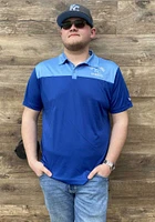 New Era Kansas City Royals Mens Blue Block Short Sleeve Polo