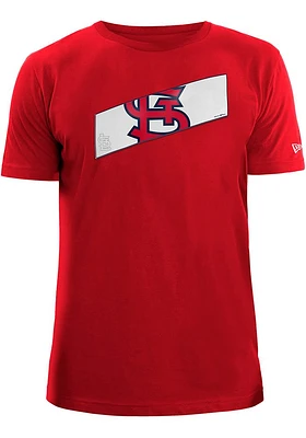 New Era St Louis Cardinals Red Banner Short Sleeve Fashion T Shirt
