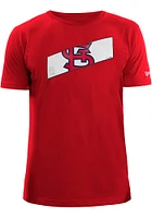 New Era St Louis Cardinals Red Banner Short Sleeve Fashion T Shirt