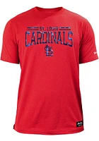 New Era St Louis Cardinals Red Brushed Heather Short Sleeve T Shirt