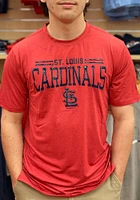 New Era St Louis Cardinals Red Brushed Heather Short Sleeve T Shirt