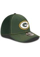 New Era Green Bay Packers Mens Team Neo 39THIRTY Iconic Flex Hat