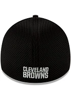 New Era Cleveland Browns Mens Black White Neo 39THIRTY Flex Hat