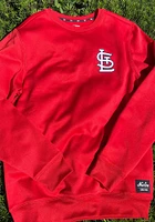New Era St Louis Cardinals Mens Red Poly Fleece Long Sleeve Sweatshirt