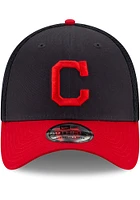 New Era Cleveland Guardians Mens Navy Blue Team Neo 39THIRTY Flex Hat