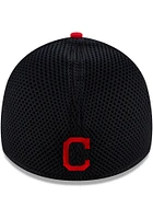 New Era Cleveland Guardians Mens Navy Blue Team Neo 39THIRTY Flex Hat