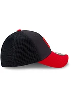 New Era Cleveland Guardians Mens Navy Blue Team Neo 39THIRTY Flex Hat
