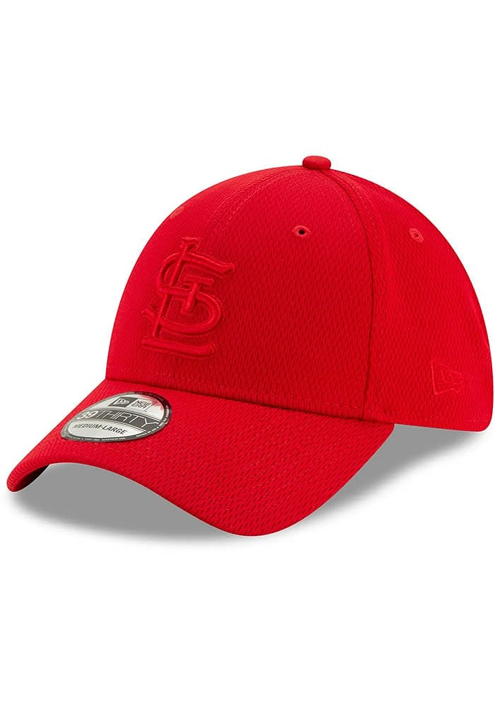 New Era St Louis Cardinals Mens Red Perf Tone 39THIRTY Flex Hat