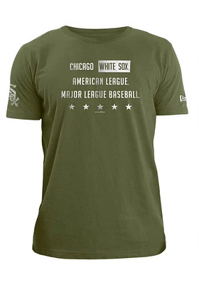 New Era Chicago White Sox Olive Five Stars Short Sleeve T Shirt