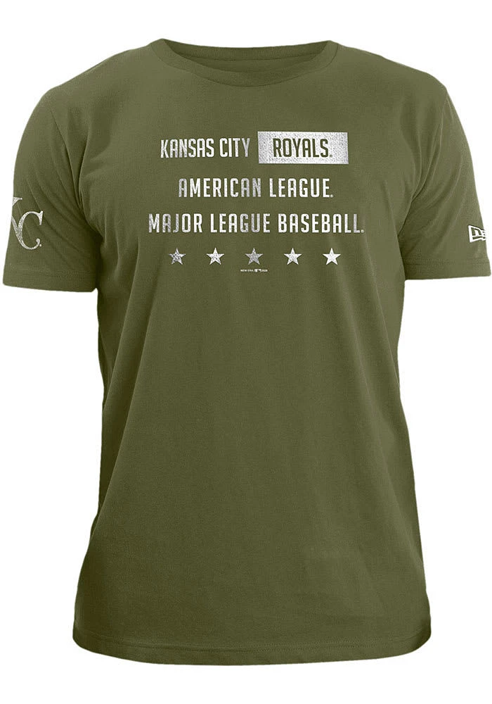 New Era Kansas City Royals Olive Five Stars Short Sleeve T Shirt
